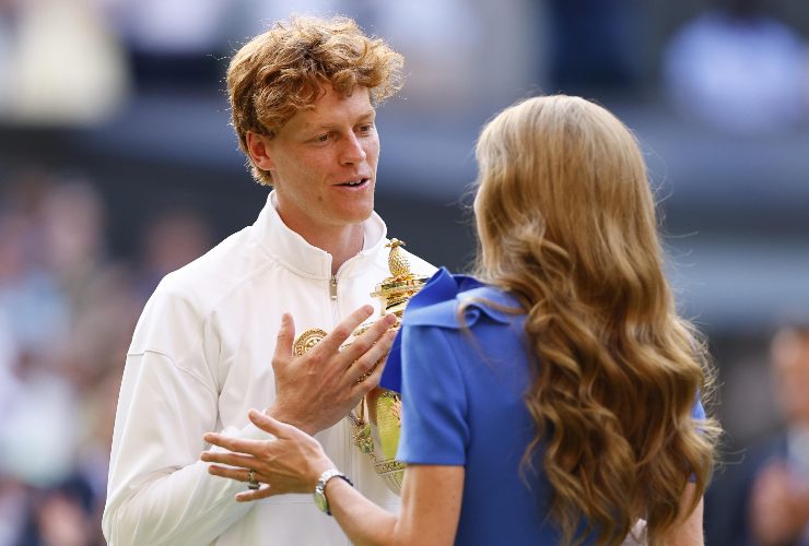 sinner premiato dalla principessa kate